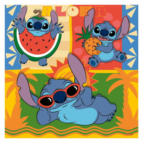 Ravensburger puslespil disney stitch 3x49 brikker