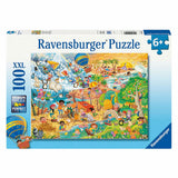 Ravensburger puslespil - fire sæsoner med sjov - 100 xxl brikker