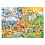 Ravensburger puslespil - fire sæsoner med sjov - 100 xxl brikker