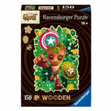 Ravensburger puslespil i træ marvel stort, 150 stk.