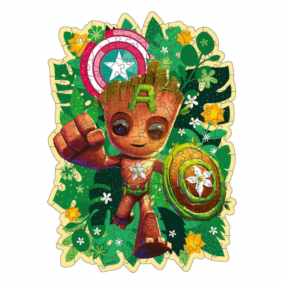 Ravensburger puslespil i træ marvel stort, 150 stk.