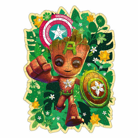 Ravensburger puslespil i træ marvel stort, 150 stk.