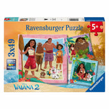 Ravensburger puslespil vaiana 2 videre til nye eventyr! - puslespil - 3x49 brikker