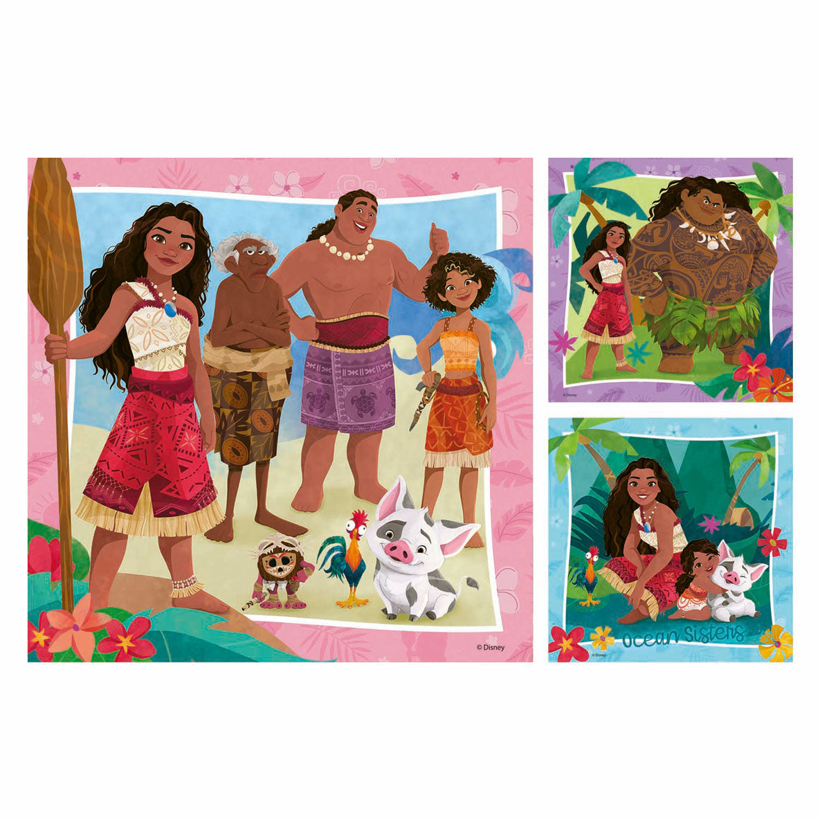 Ravensburger puslespil vaiana 2 videre til nye eventyr! - puslespil - 3x49 brikker