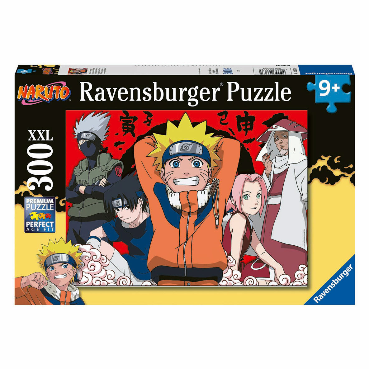 Ravensburger puslespil adventures of naruto - puslespil - 300 xl brikker