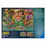 Umærket uden mærke ravensburger | puslespil | jungle tiger | 1000 stk