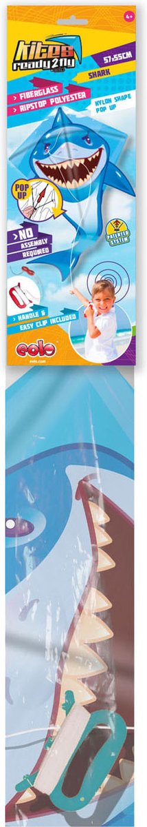 Drager klar 2 flue - pop -op nylon vlieger haj