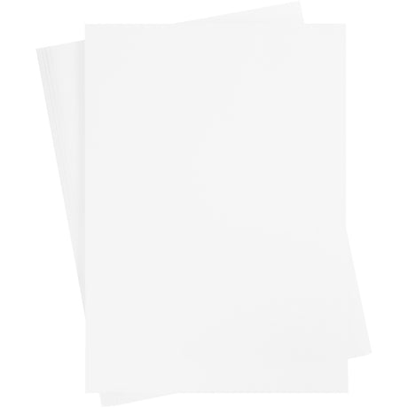 Creativ firma farvet pap, a2, ark 420x594 mm, 180 gr, hvid, 10 ark 1 æske