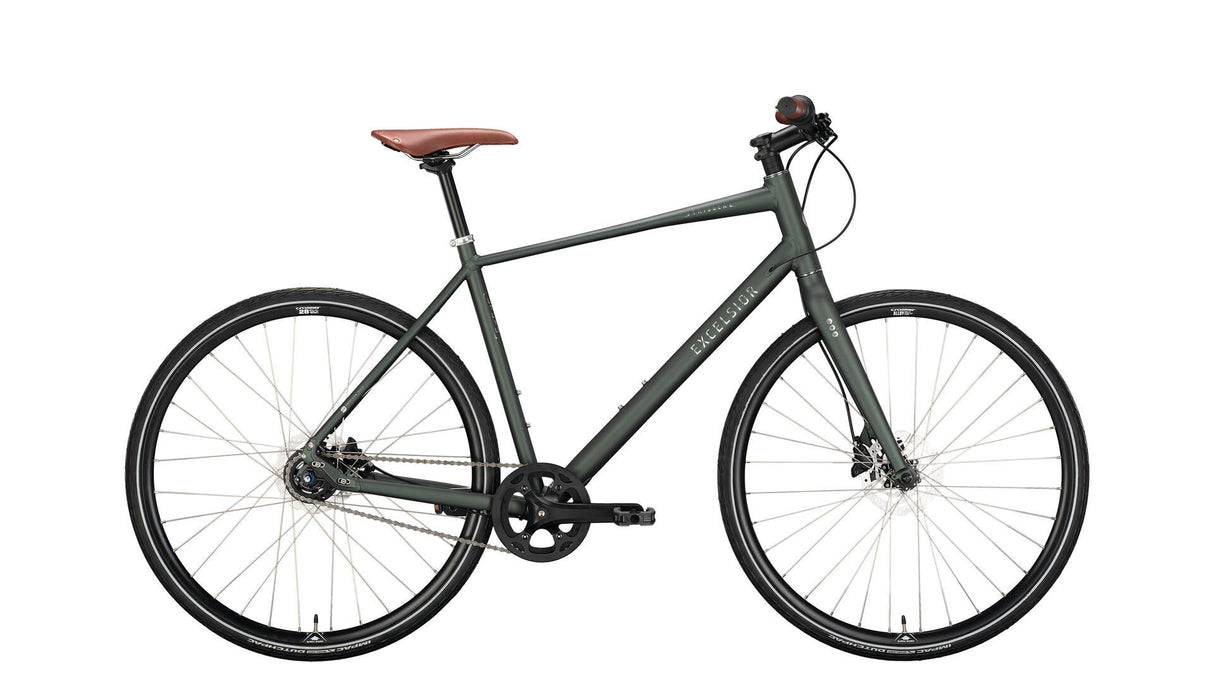 Excelsior urban bike trigger (#1) cykel excels.trigger 28 48 diam. 8sp grøn mat