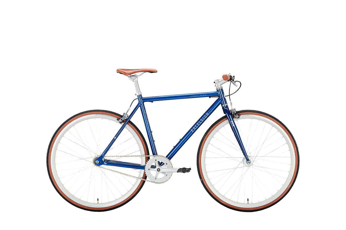 Excelsior singlespeed snatcher (#1) cykel udmærker sig. snatcher 28 53 diam.1sp blå
