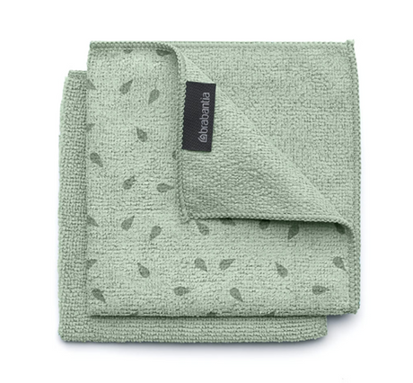 Brabantia mikrofiber-vaskeklude - 30 x 30 cm - sæt med 2 - jadegrøn