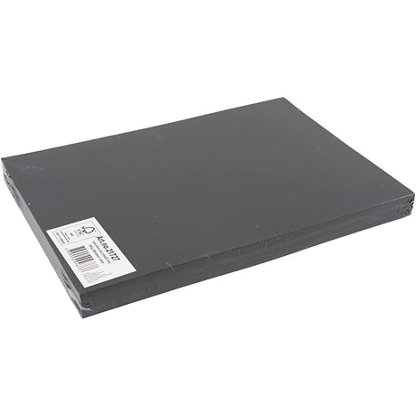 Creativ firma sort pap 180 gram - sort a4 karton - hobbypap - robust papir - sort a4 papir 180 gram - håndværkspapir hobbypap - 21x29,7 cm - a4 - 100 ark