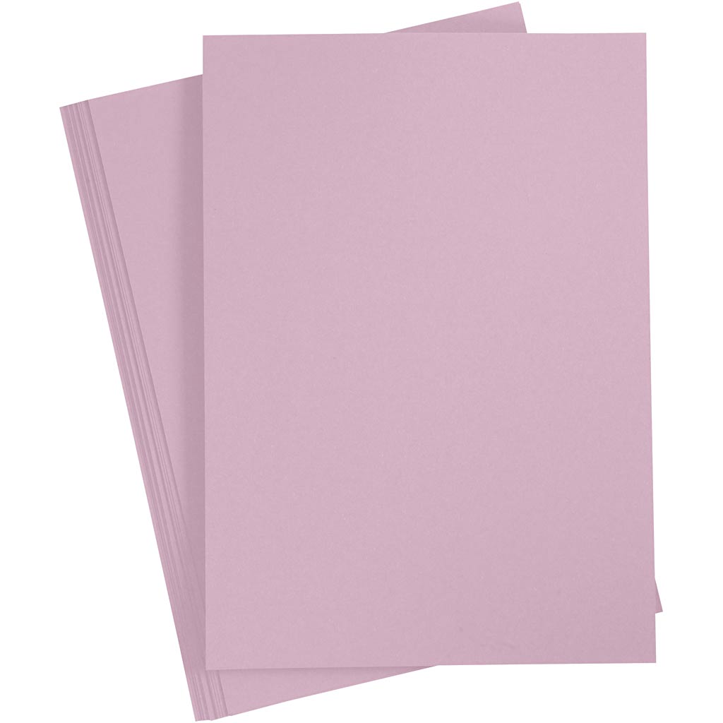 Papir, a4, ark 210x297 mm, 80 gr, lys lilla, 20 stk 1 æske
