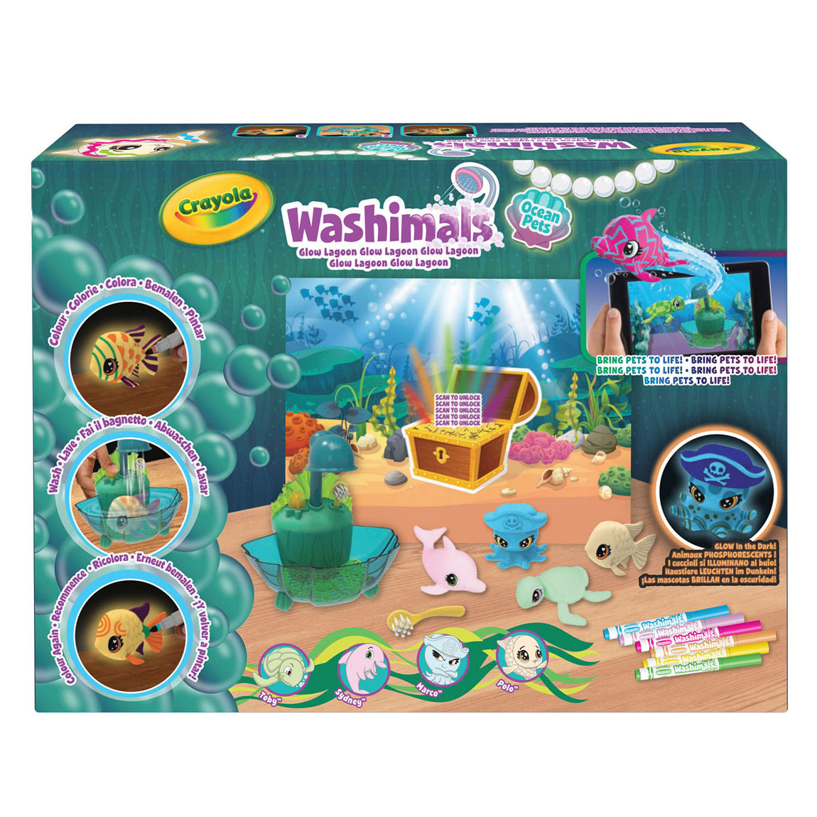 Goliath spil crayola washimals ocean glød lagune legesæt