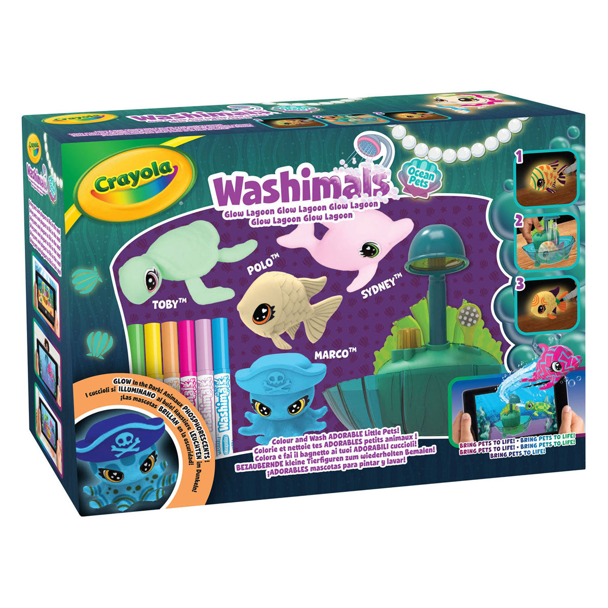 Goliath spil crayola washimals ocean glød lagune legesæt