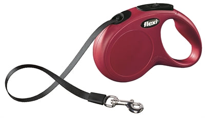 Flexi products retractable line new classic dæk rød s 5 meter op til 15kg