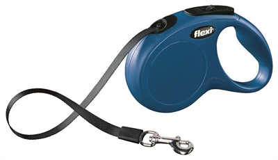 Flexi products retractable line nye klassiske dæk blå s 5 meter op til 15kg
