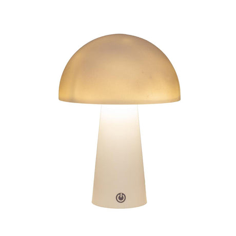 Annas kollektion LED bordlampe rund hvid 15x15x21cm trådløs inklusiv USB kabel