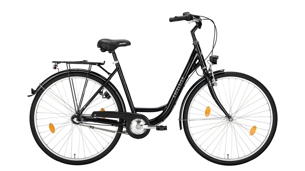 Excelsior citybike road cruiser alu mod. 24 cykel excel.road cruiser 28 51 lav indstigning 3sp sort