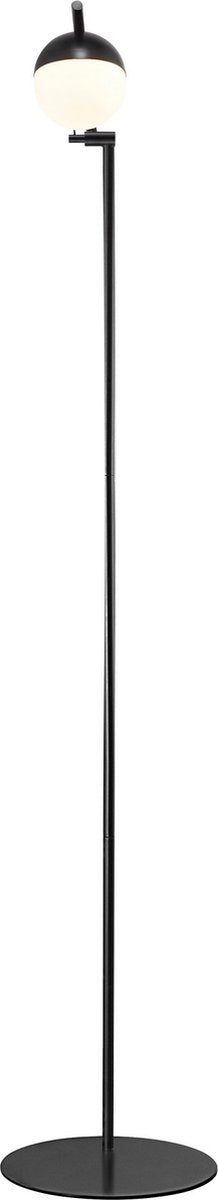 Nordlux contina gulvlampe-g9-opal glas sort