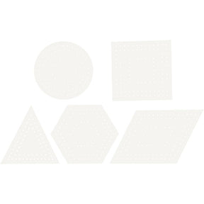 Creativ Company Cross Stitches Cardboard White Geometric, 20 ..