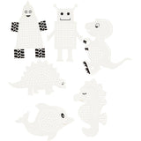 Creativ virksomhed https: www.cchobby.nl cross-stitching-cardboard-animals-robots-h-8-13-cm-w-8-13-cm-white-6x3-piece-1-box