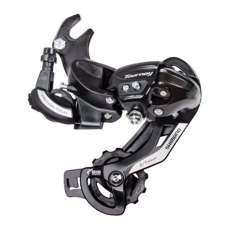 Shimano bagskifter 6 7-trins turnering ty500 med krog (b-type) - sort