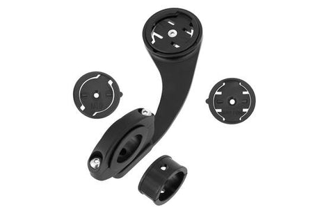 Trivio - styrholder garmin wahoo bryton ø31.8mm (+shim ø25.4 22.2mm) aluminium sort