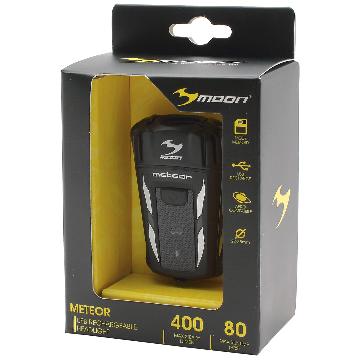 Moon meteor genopladeligt batteri frontlys