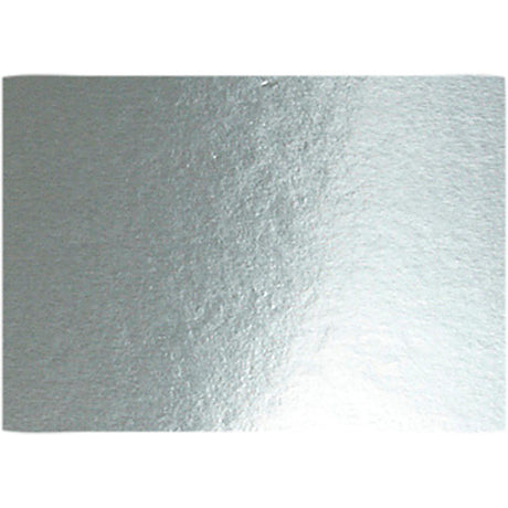 Creativ company metallisk folie pap, a4, ark 210x297 mm, 280 gr, sølv, 10 ark 1 æske