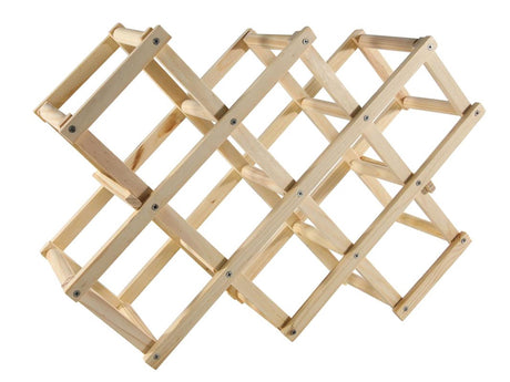 Svenska living vinreol foldetræ til 10 flasker 45x31x12,5cm