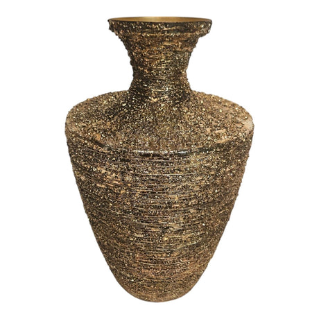 Palæ atmosfære vase bragende metal guld 11x23x37cm