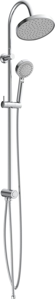 Schütte niagara regnbrusersystem - regnbruser - med trykknap-afleder - 104 cm stang - krom