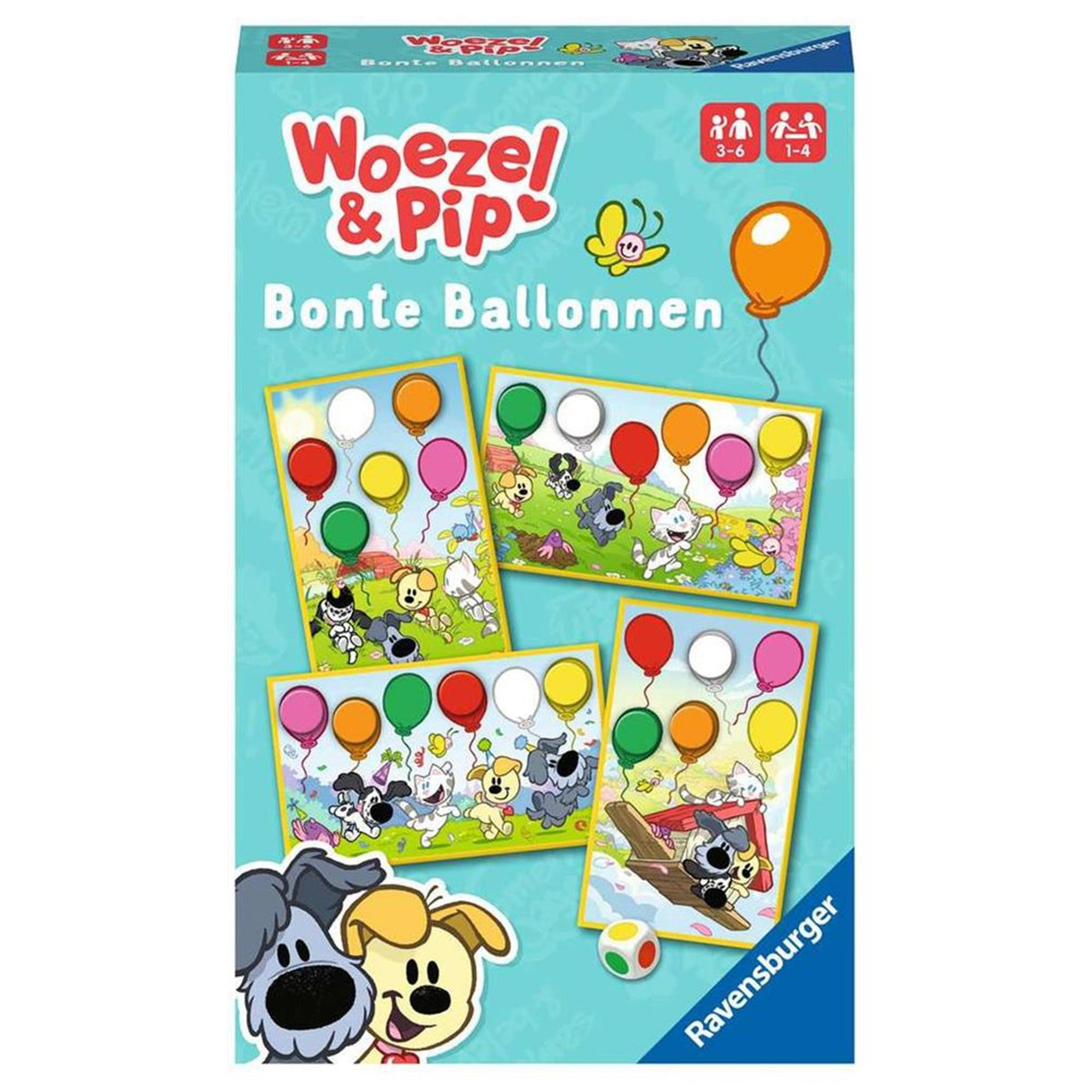 Ravensburger Woezel Pip farverige balloner
