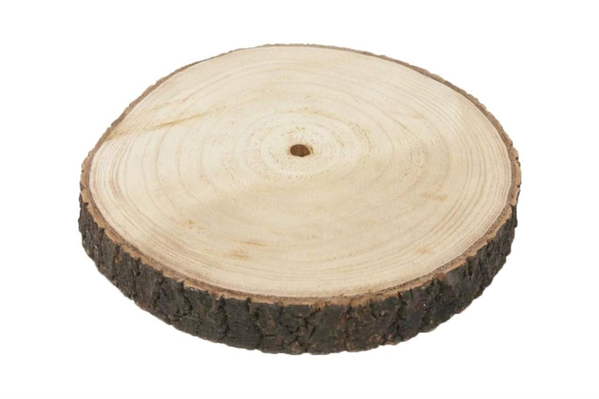 Hbx naturlig levende basis træskive apollonia ø25-27cm