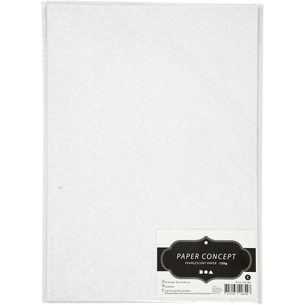 Creativ virksomhed https: www.cchobby.nl perlemor-papir-a4-ark-210x297-mm-120-gr-hvid-perlemor-10-ark-1-boks