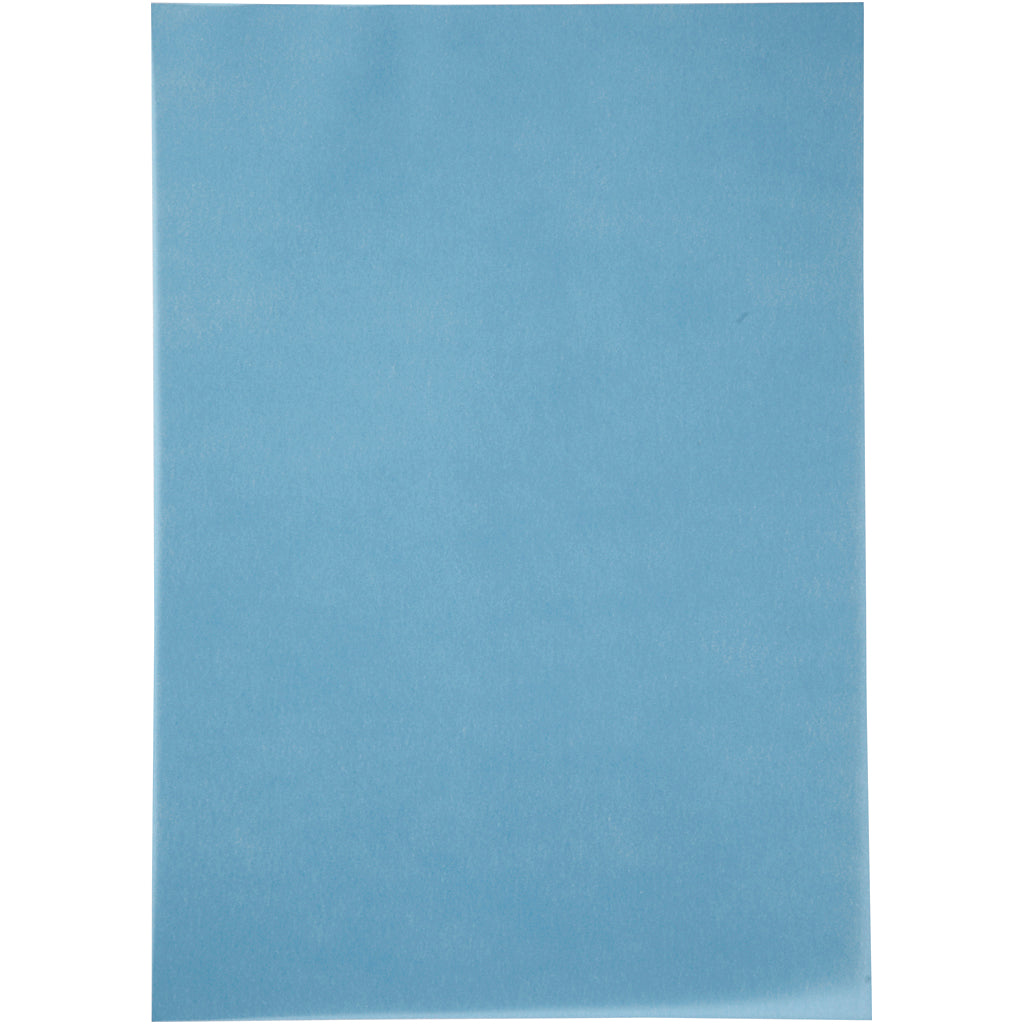 Vellumpapir, a4, ark 210x297 mm, 100 gr, blå, 10 ark 1 æske