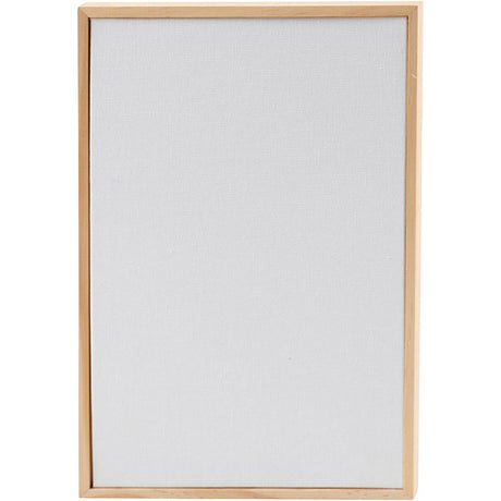 Creativ firma lærredspanel med ramme, størrelse 15,8x23,8 cm, 280 gr, hvid, 1 stk.