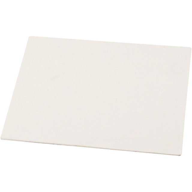 Lærredspanel, a4, størrelse 21x29,7 cm, tykkelse 3 mm, 280 g, hvid, 1 stk.