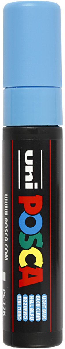 Uni posca malertusch 17k lyseblå - blokspids 15mm