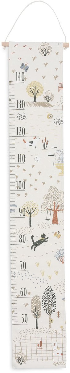 Jollein groeimeter - 100% katoen - 140 cm - tiny park