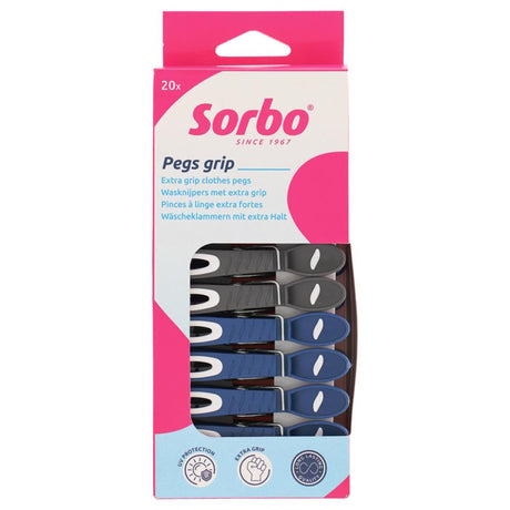 Sorbo tøjklemmer 20 stk trendy farve