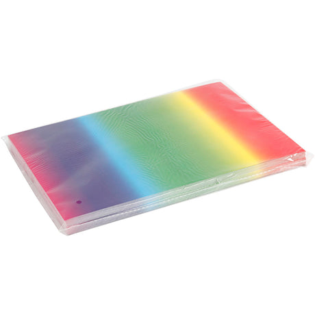 Creativ company regnbuepapir, a4, ark 210x297 mm, 180 gr, 100 ark 1 æske