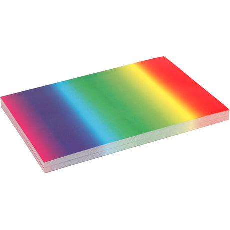 Creativ company regnbuepapir, a4, ark 210x297 mm, 180 gr, 100 ark 1 æske