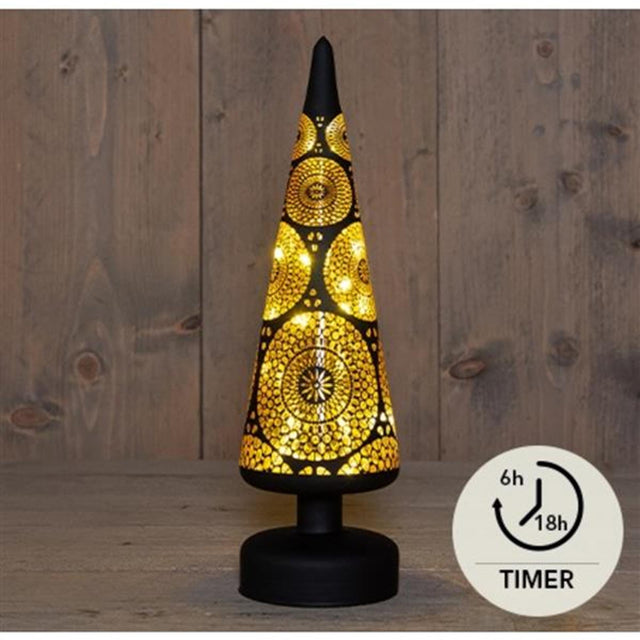 Annas kollektion LED juletræsglas Marrakech 9x30cm