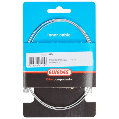 Elvedes kabelsystemer bv bremse inderkabel elvedes 900mm 1 ×19 tråd galvaniseret ø1,5mm med T-nippel ø7 × 6mm