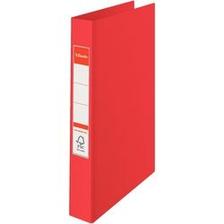 Esselte ringbanden pp a4 rugbreedte 35 mm rood 23-rings etikethouder mechanisme