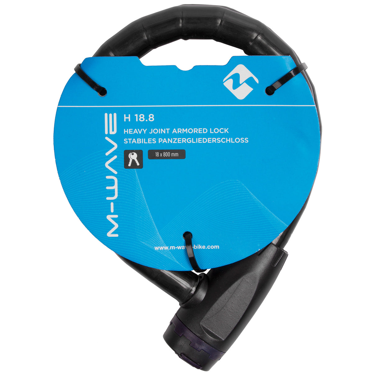 M-wave h 18,8 led pansret lås