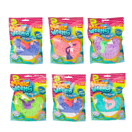 Toi-legetøj magisk orm 15cm med miniorm 50gr
