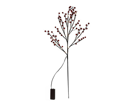Svenska levende kunstgren 'frosted berry' 20led 75cm